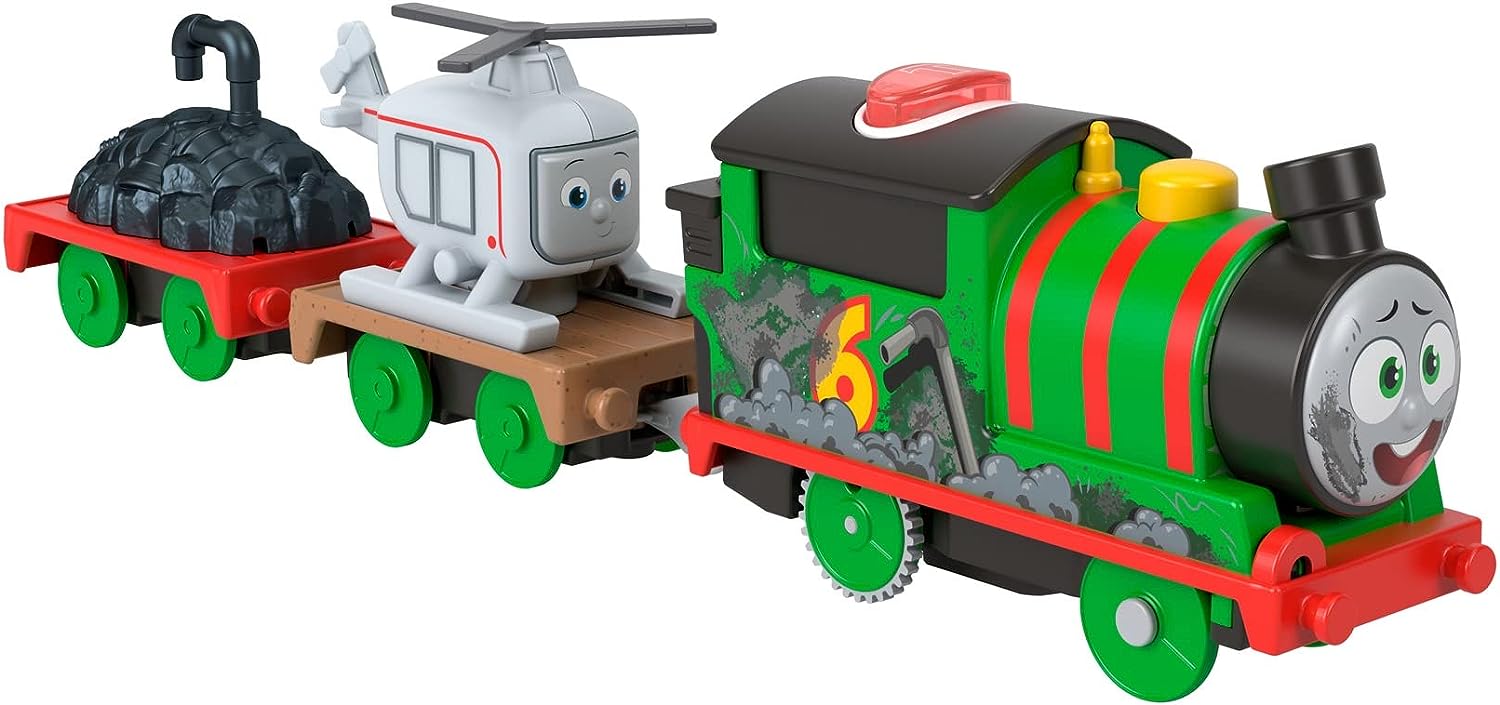 THOMAS & FRIENDS, PERCY PALRLANTE CON HAROLD