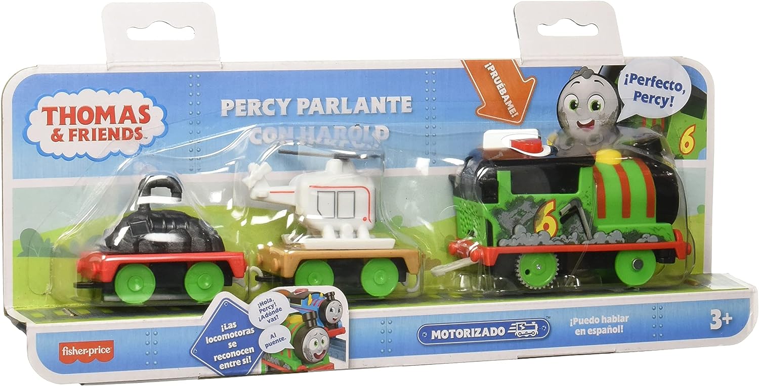 THOMAS & FRIENDS, PERCY PALRLANTE CON HAROLD