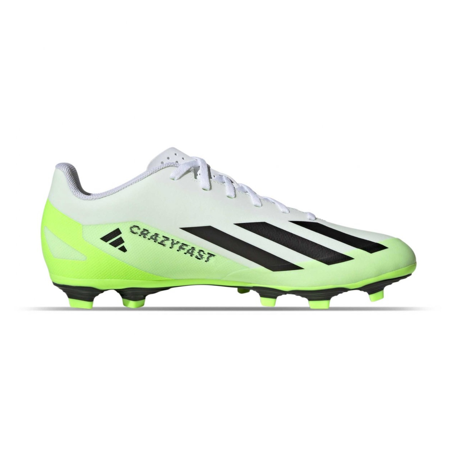 Tenis De  Futbol Adidas X Crazyfast.4 FxG Blanco/Verde de Hombre HQ4535