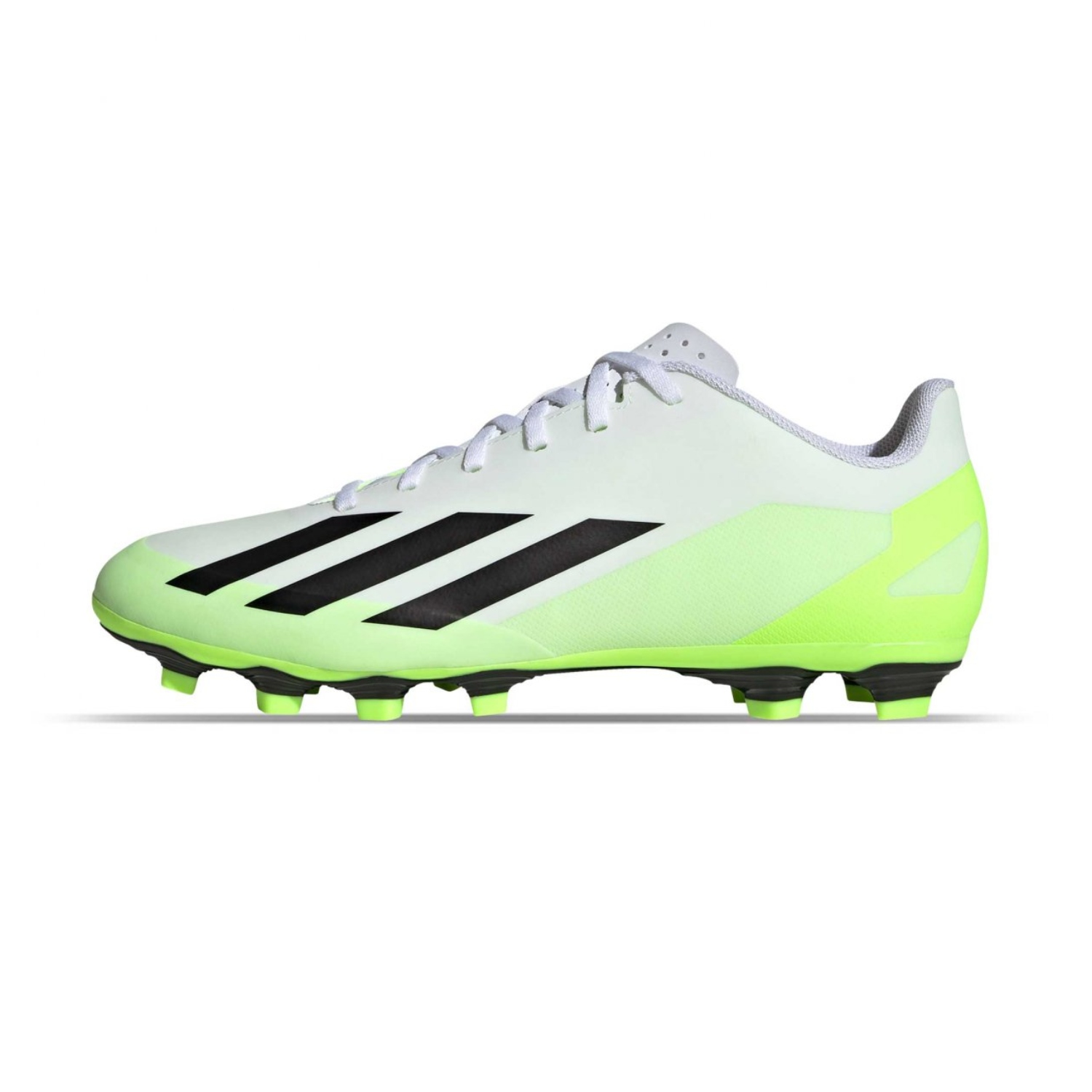 Tenis De  Futbol Adidas X Crazyfast.4 FxG Blanco/Verde de Hombre HQ4535