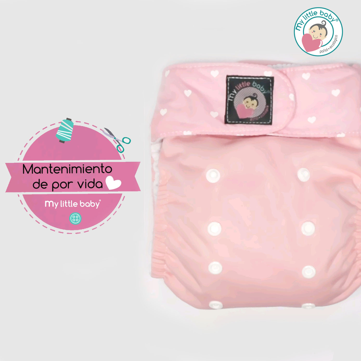 Pack 3 pañales Unitalla 5G niña + 3 absorbentes + 3 absorbenes sencillos