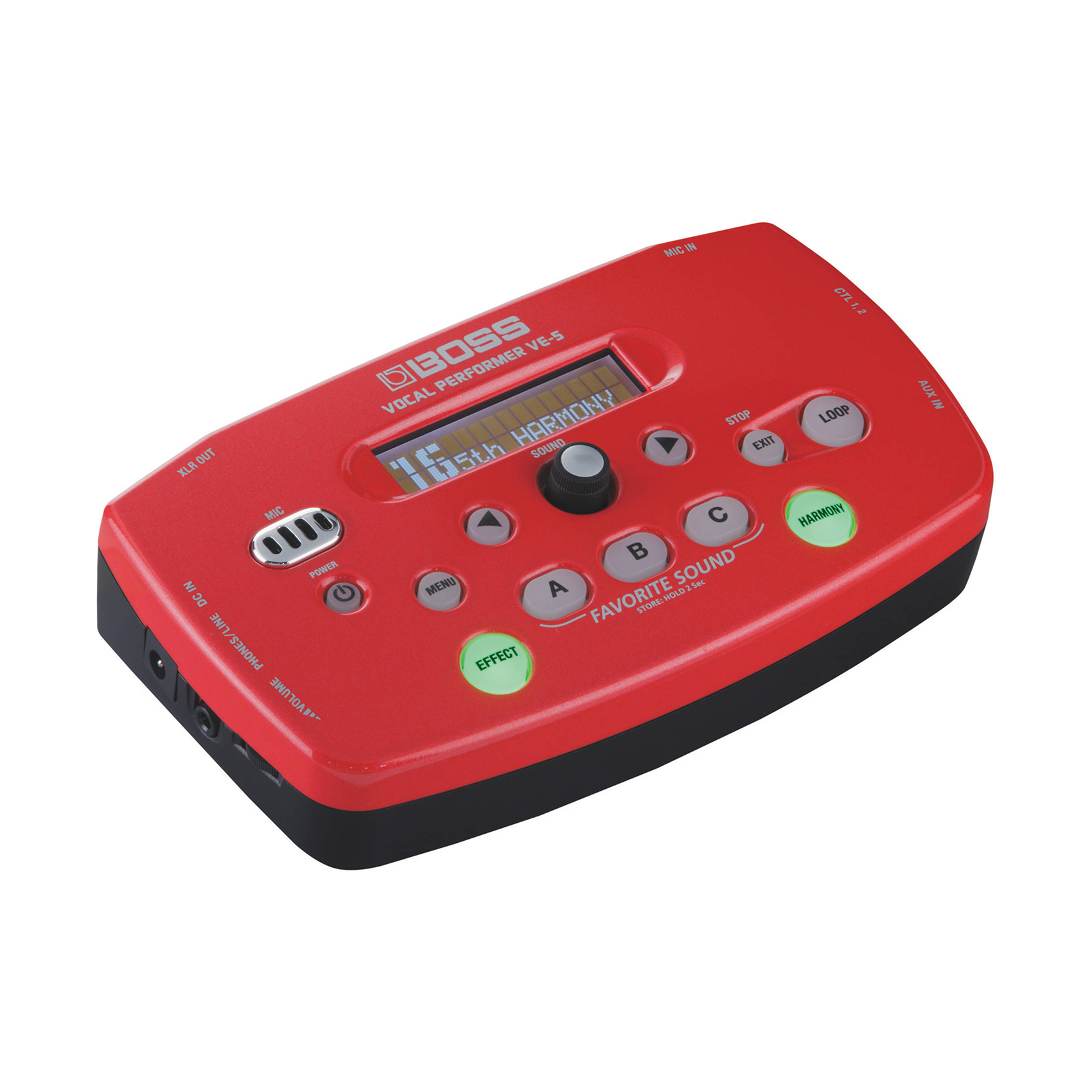 Procesador Vocal BOSS VE-5 Compacto Rojo