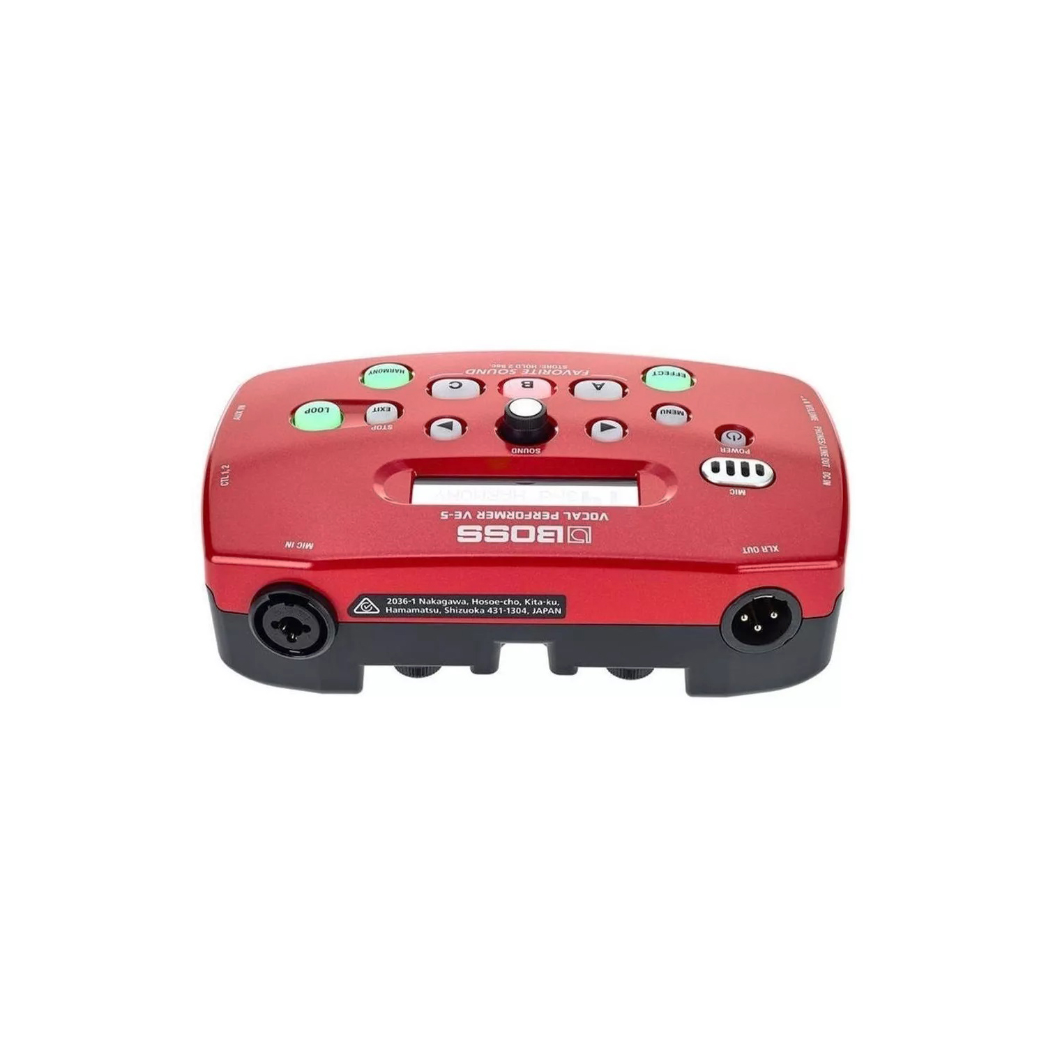 Procesador Vocal BOSS VE-5 Compacto Rojo