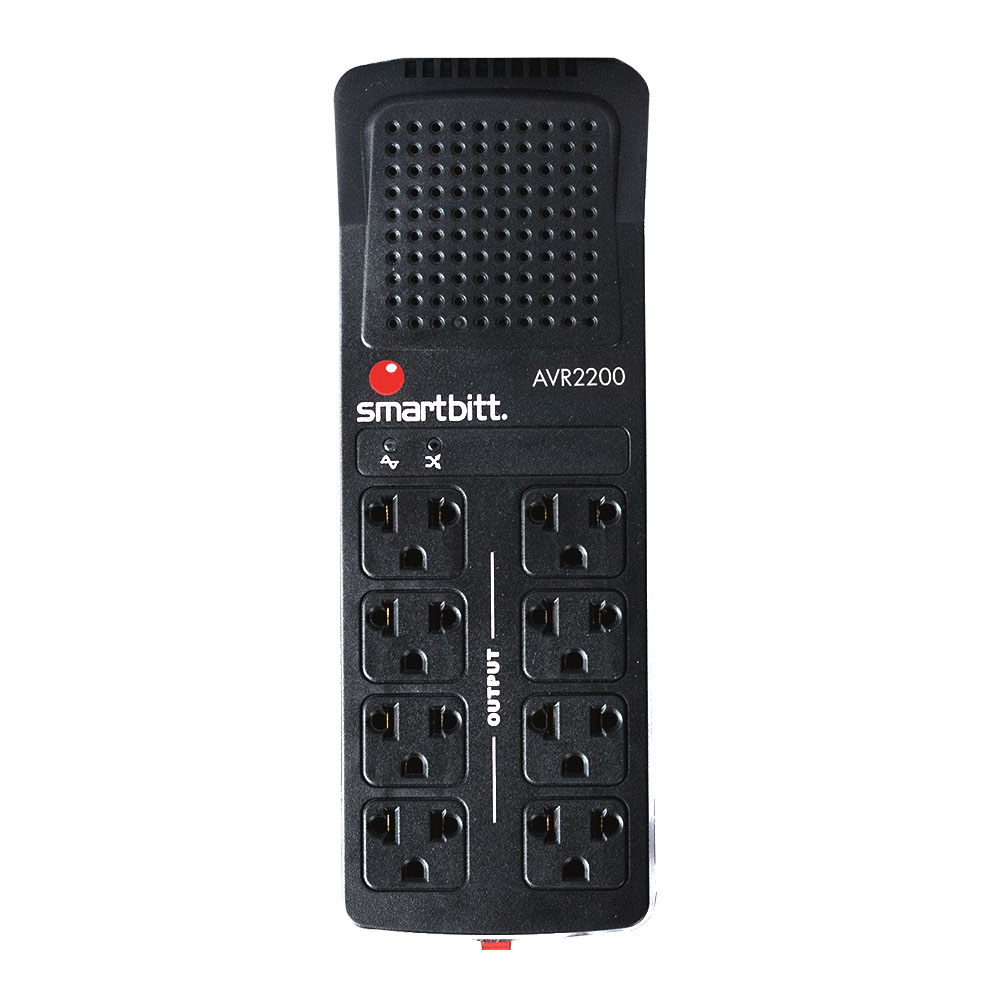 Regulador de Voltaje SMARTBITT 1100 Watts 2200VA SBAVR2200