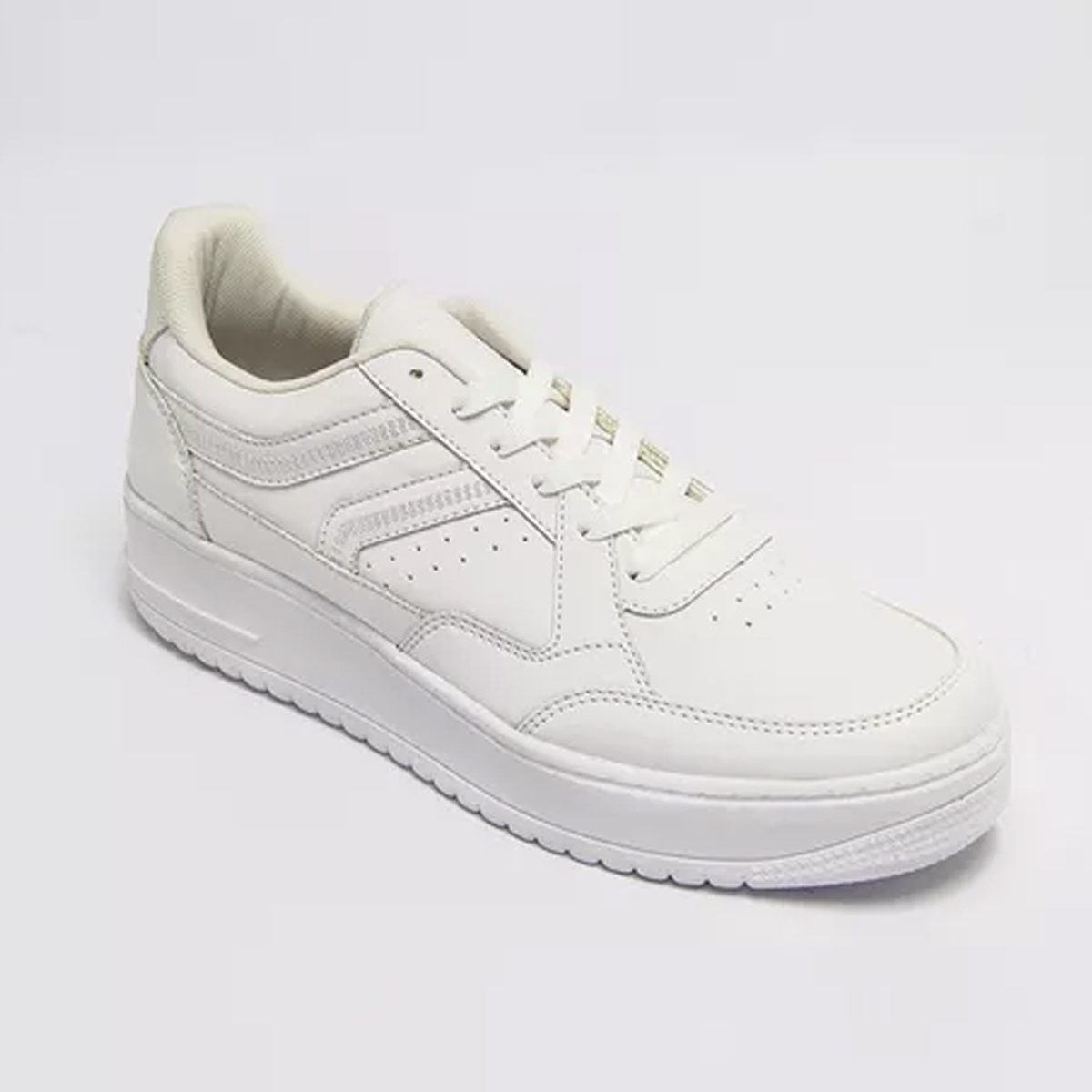 Tenis Urbano Suela Gruesa Hombre Capa De Ozono 623202 Blanco