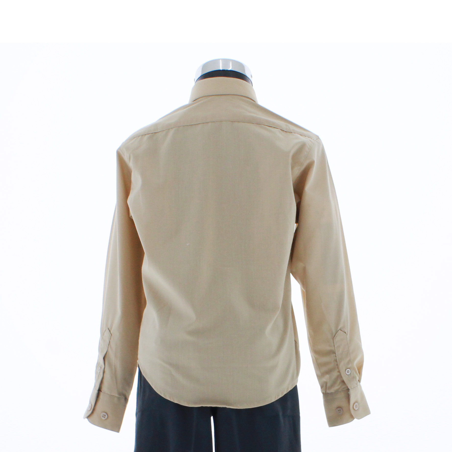 Camisa De Vestir Niño Color Cafe Caramelo Manga Larga 3563 2 A 18 Años.