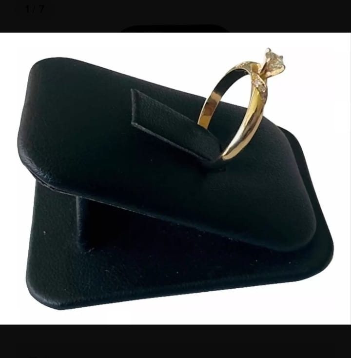 Anillo Compromiso Oro 14 Kilates Diamantes Naturales 