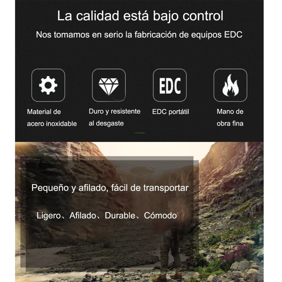 Cuchillo Táctico De Supervivencia Plegable Y Portátil