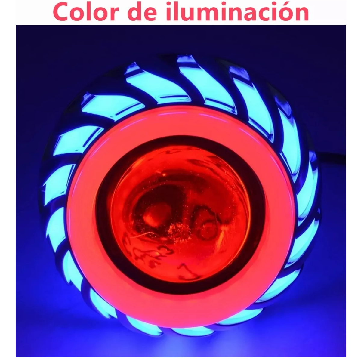 Faro Ojo De Angel Y Demonio Motos Auto Tipo Turbina