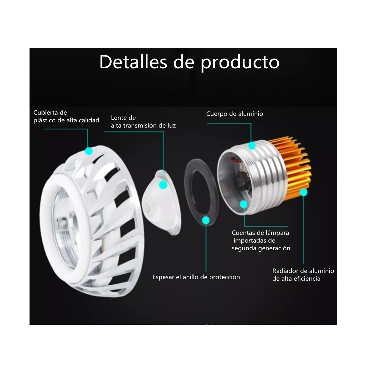 Faro Ojo De Angel Y Demonio Motos Auto Tipo Turbina