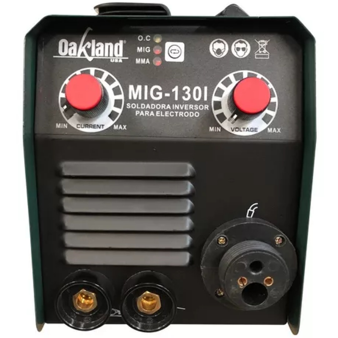 Maquina De Soldar Microalambre Electrodo 110v 120amp Oakland Color Verde Oscuro