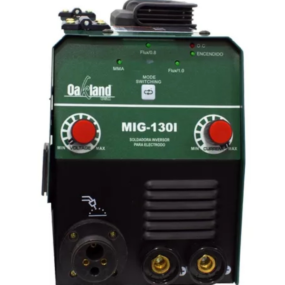 Maquina De Soldar Microalambre Electrodo 110v 120amp Oakland Color Verde Oscuro