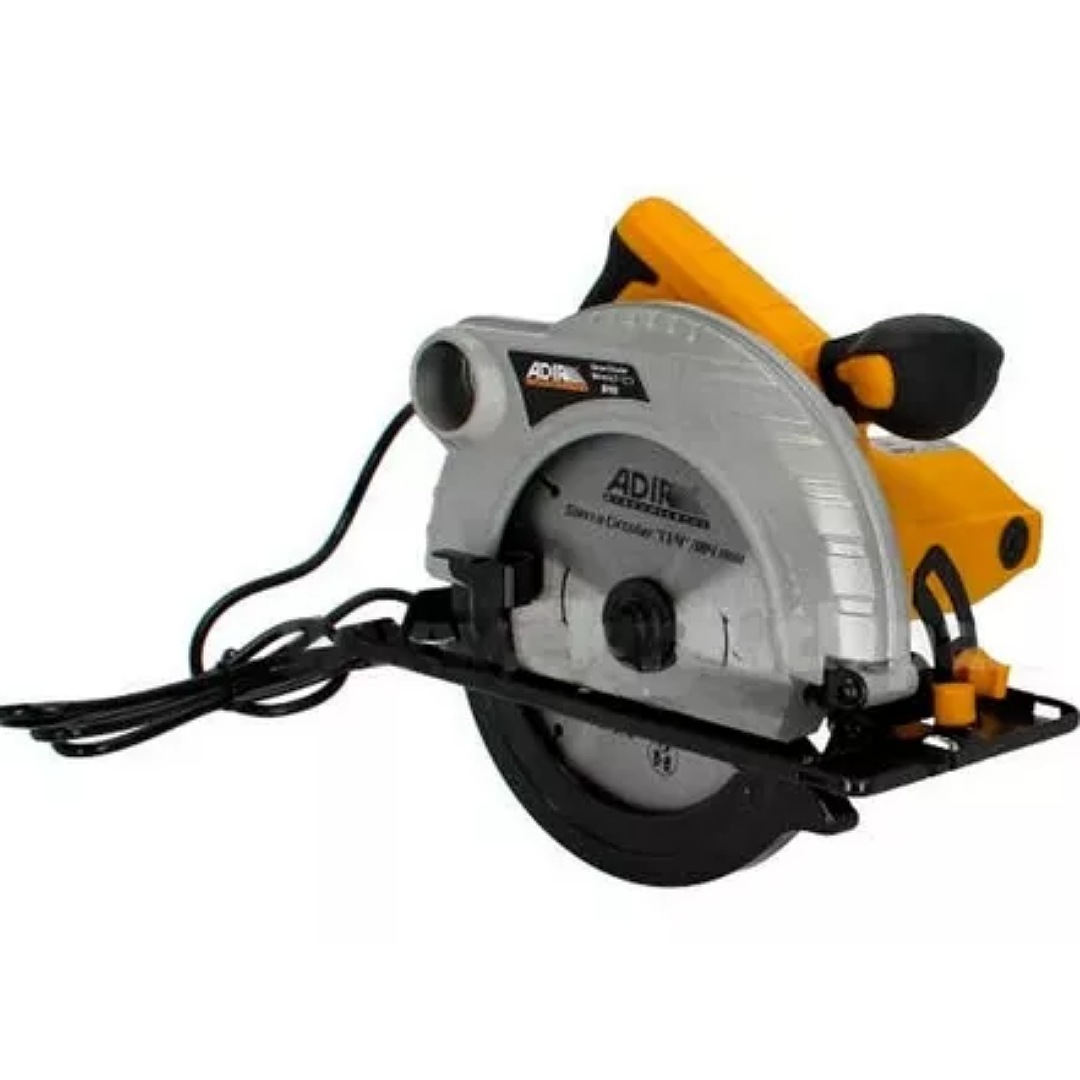 Sierra circular eléctrica Adir AD-810 190mm 1200W amarilla 60Hz 127V