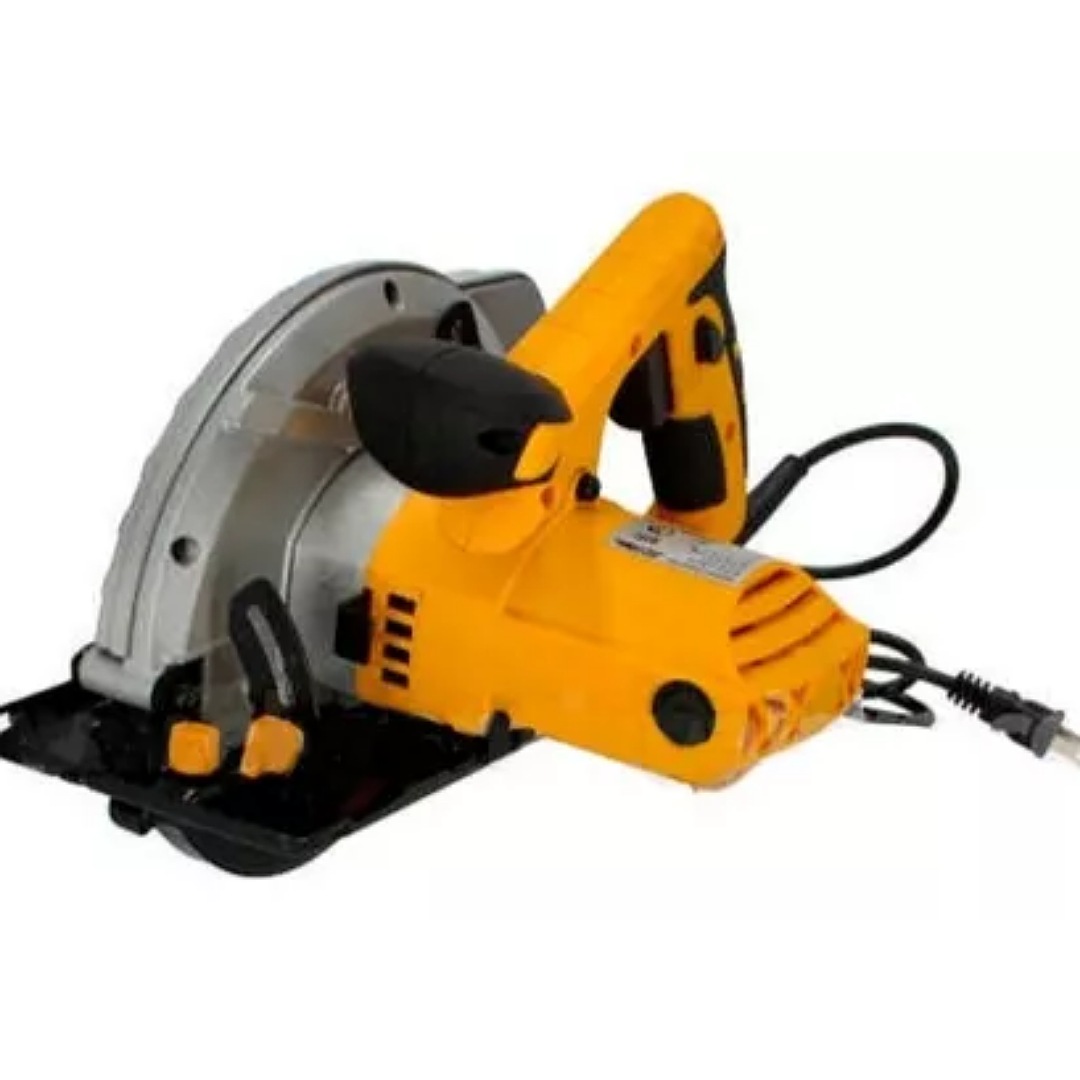 Sierra circular eléctrica Adir AD-810 190mm 1200W amarilla 60Hz 127V