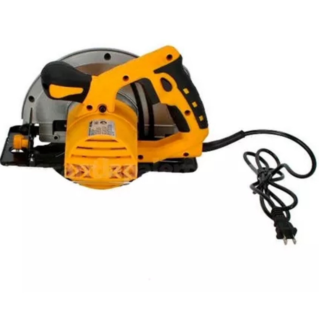 Sierra circular eléctrica Adir AD-810 190mm 1200W amarilla 60Hz 127V