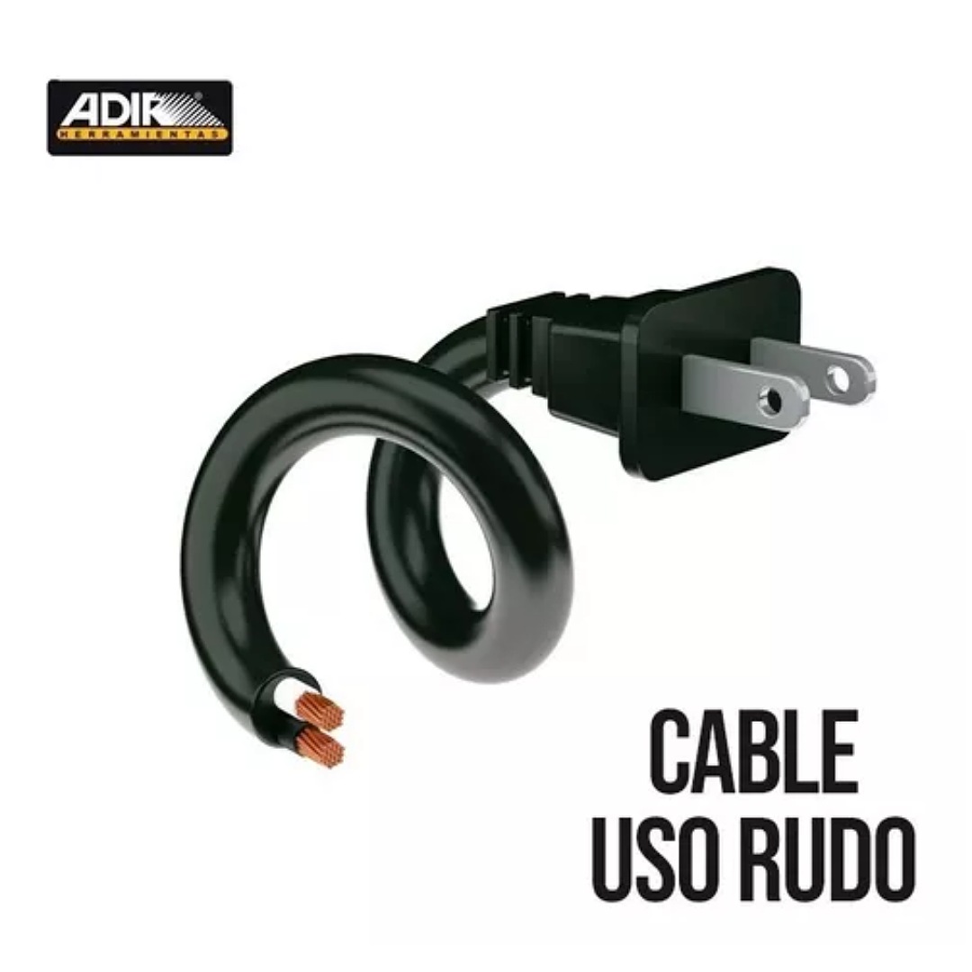 Sierra circular eléctrica Adir AD-810 190mm 1200W amarilla 60Hz 127V