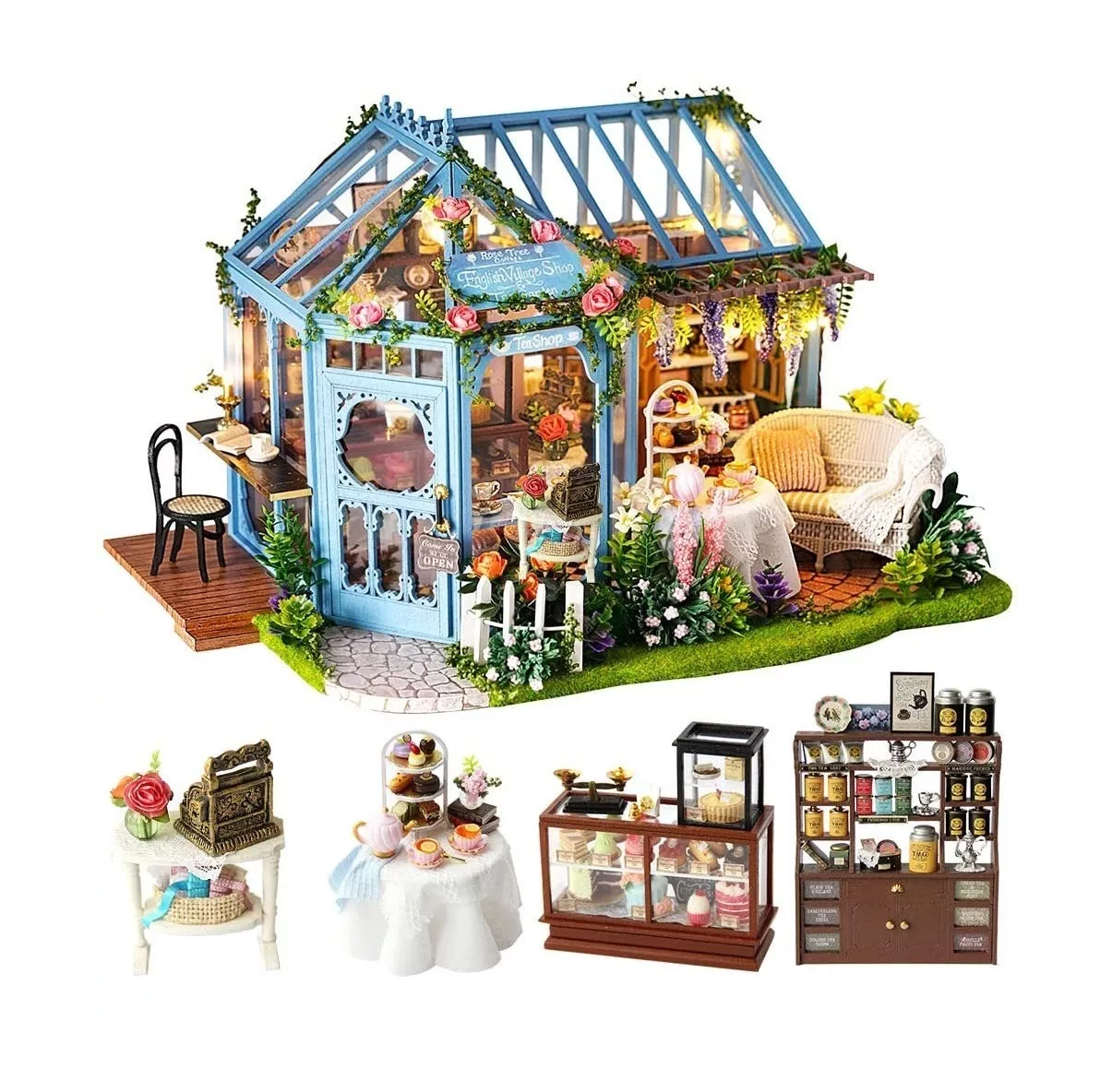 Casita Para Armar De Muñecas Miniatura Multicolor 