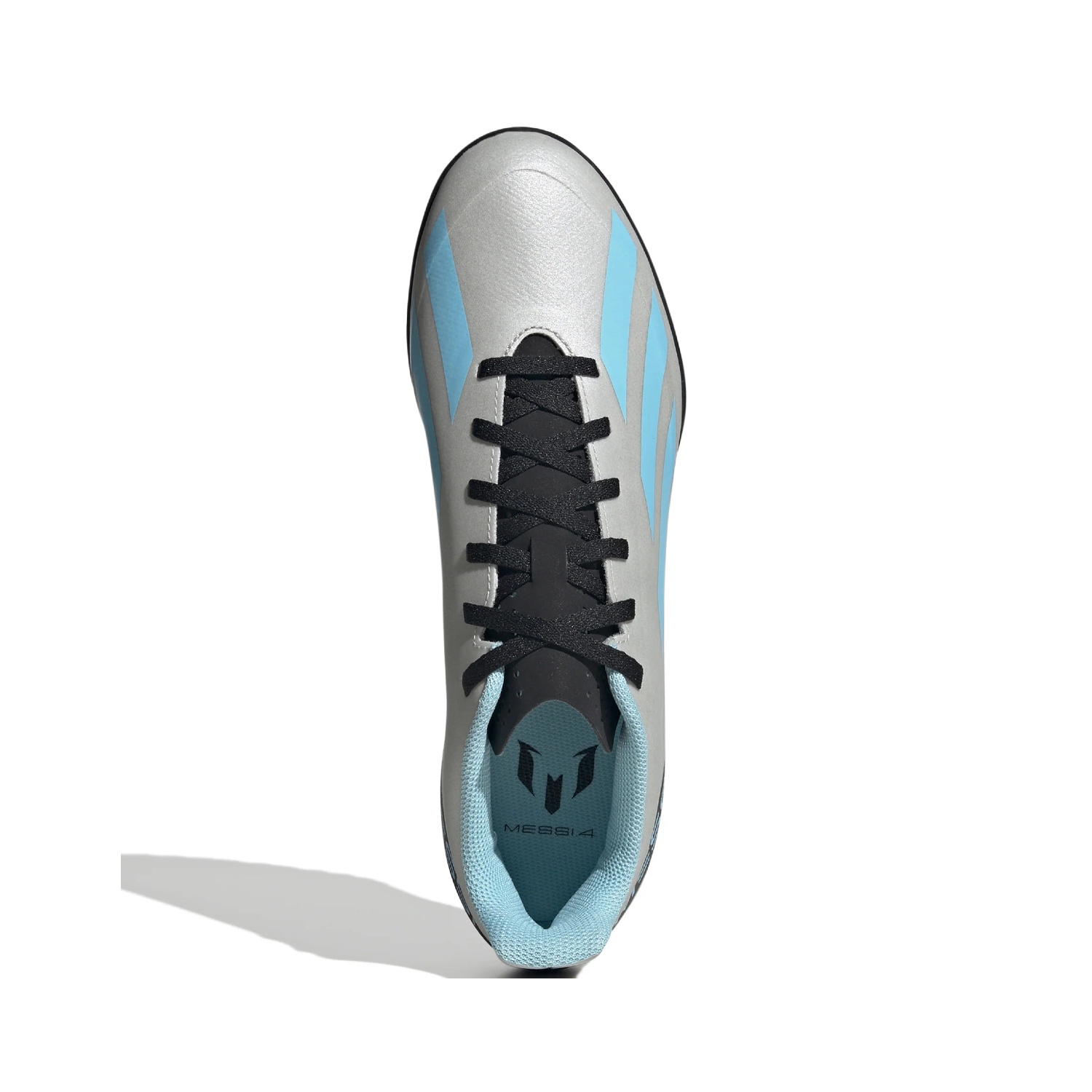Tenis De Futbol Adidas X CrazyFast Messi.4 TF IE4069 Girs/Azul de Hombre 