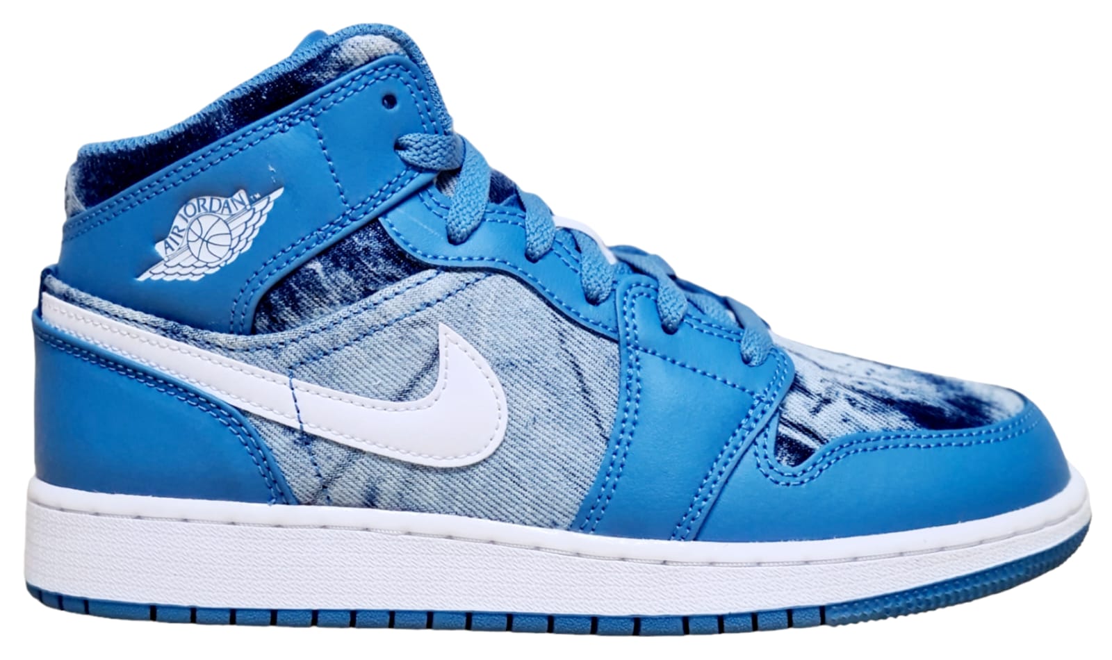 Tenis AIR JORDAN 1 MID WASHED DENIM NIÑO