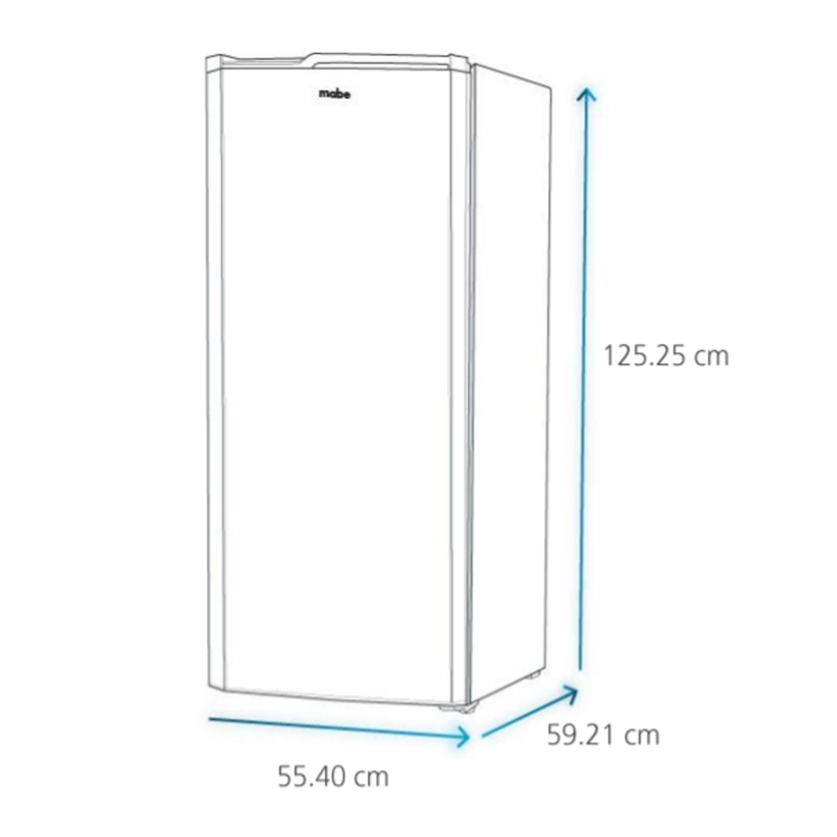 REFRIGERADOR MABE RMA210PXMRG0 8 PIES 210L GRAFITO ORTY