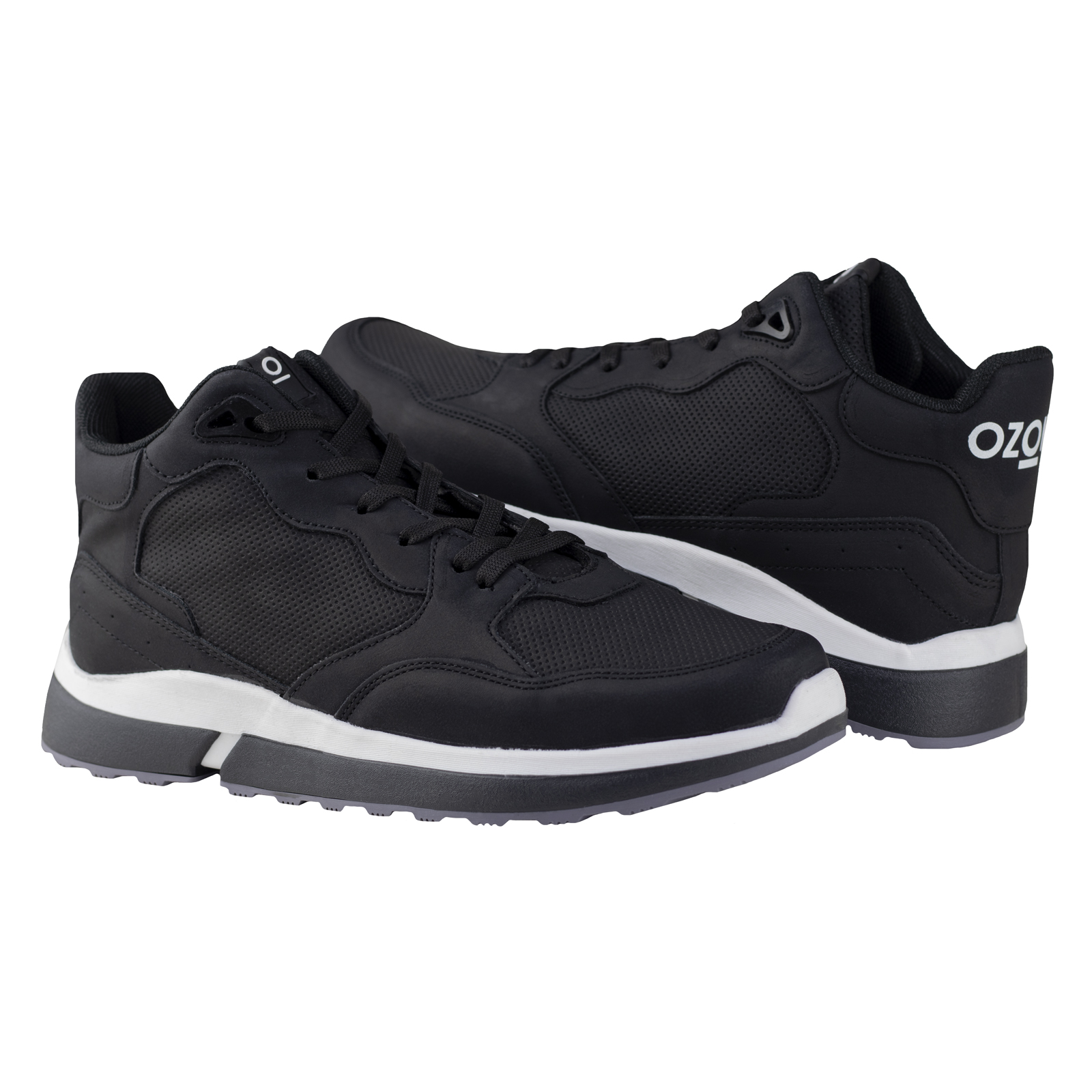 Tenis Urbano Suela Gruesa Hombre Capa De Ozono 655101 Negro