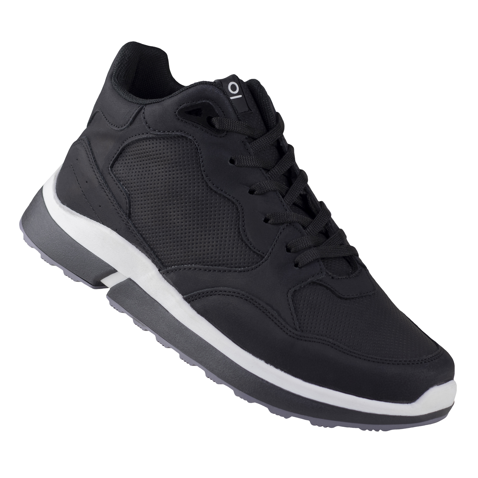 Tenis Urbano Suela Gruesa Hombre Capa De Ozono 655101 Negro