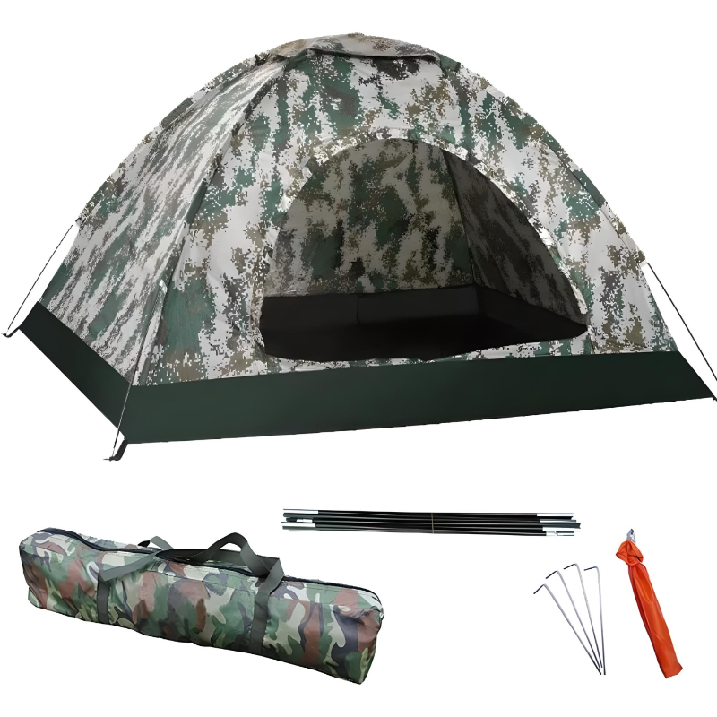 Tienda Casa Campaña Grande Camping 3 Personas Fácil Instalar