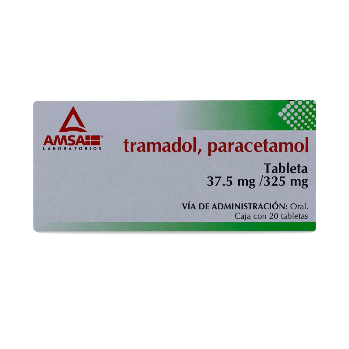 TRAMADOL/PARACETAMOL 20 TAB 37.50/325MG AMSA