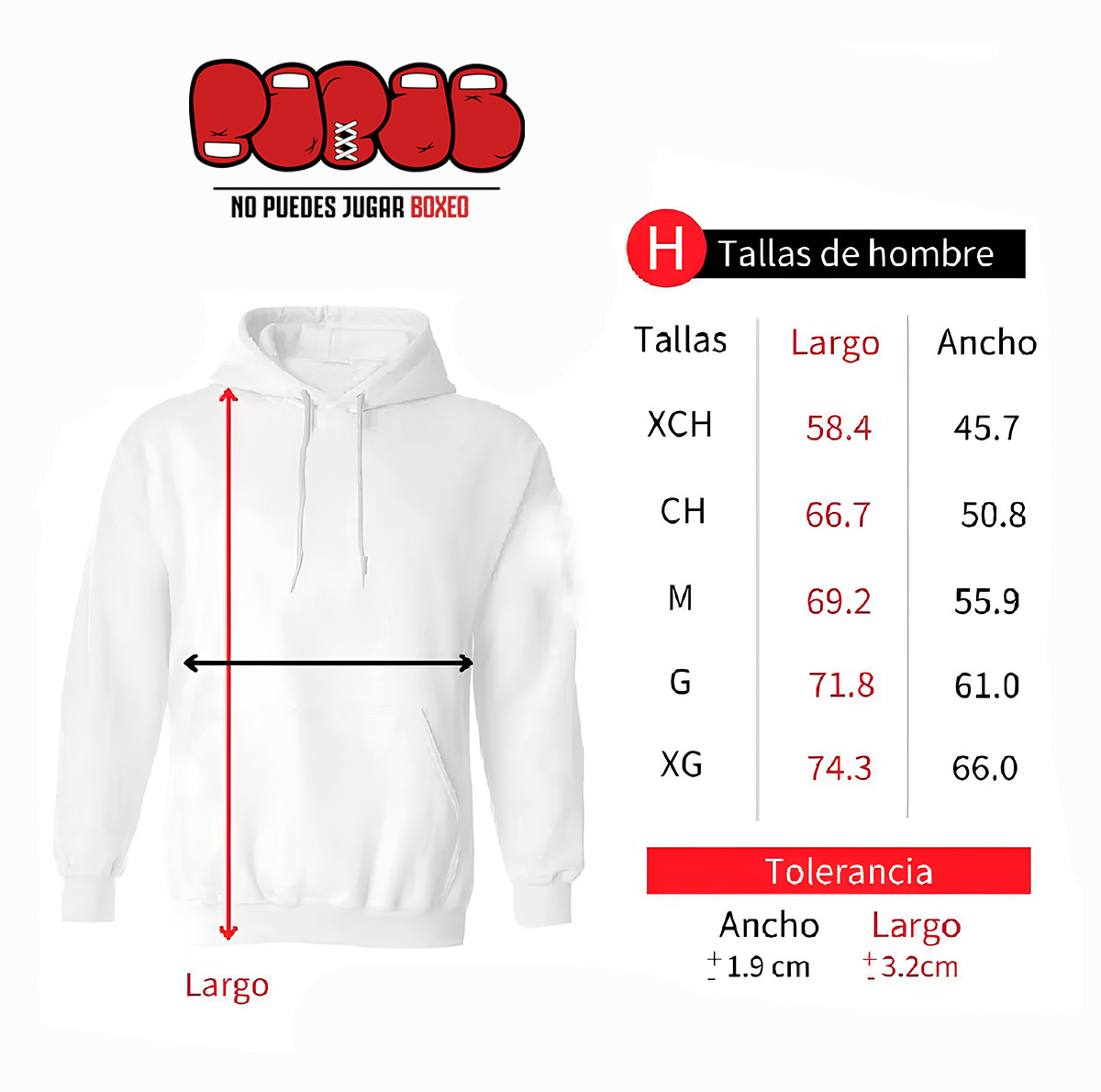 Sudadera no puedes jugar boxeo para hombre 