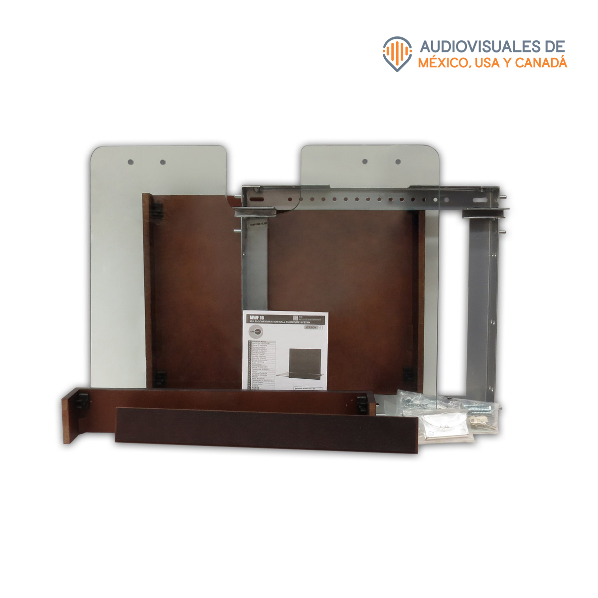 Repisa De Cristal Templado Para Xbox Blu-ray Dvd Omnimount