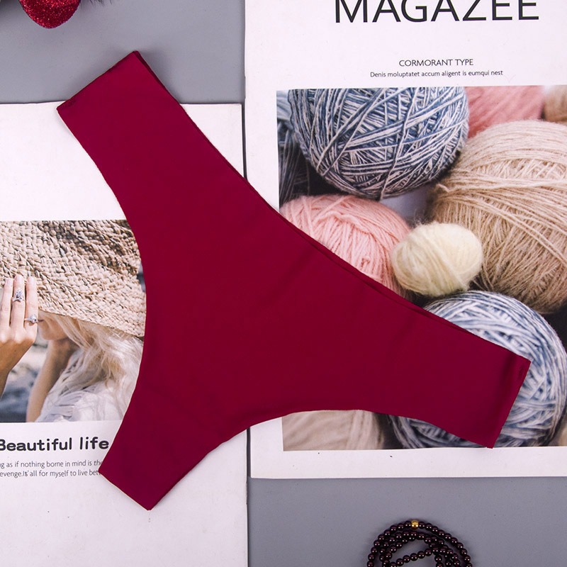 Pack De 6 Bragas Sexy Tanga Sin Costuras Para Mujer