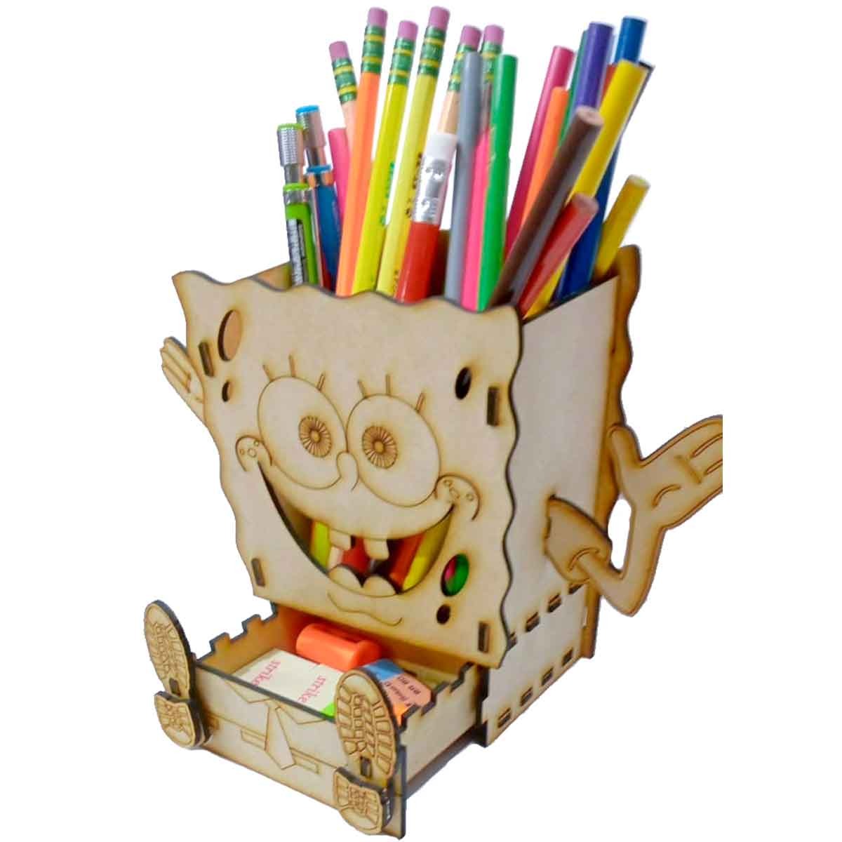 porta lapice de Escritorio Bob Esponja: Mantén tu Espacio en Orden