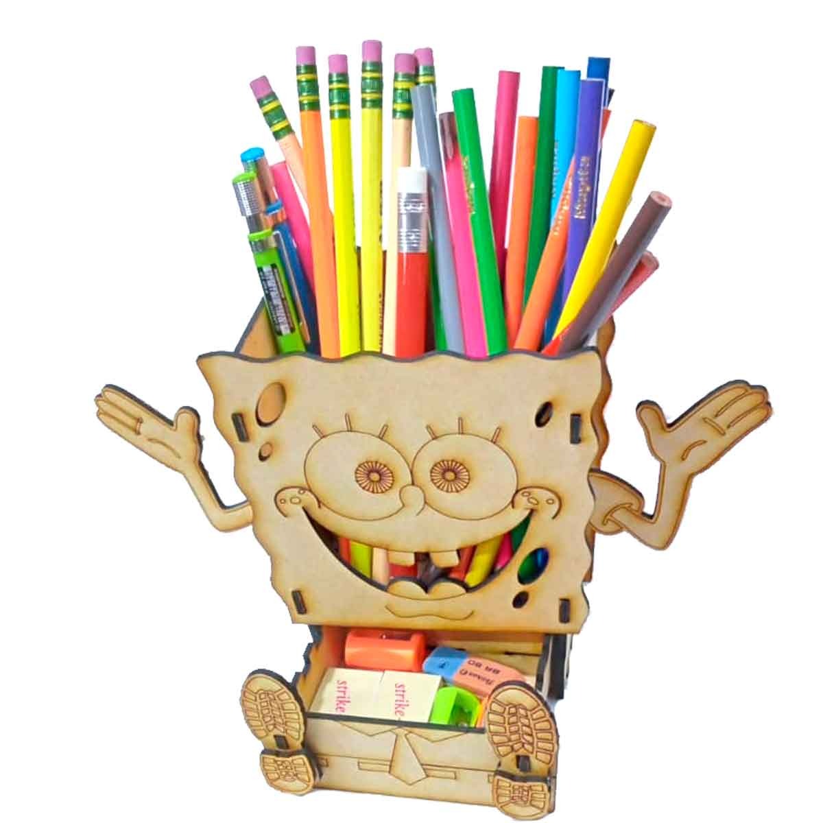 porta lapice de Escritorio Bob Esponja: Mantén tu Espacio en Orden