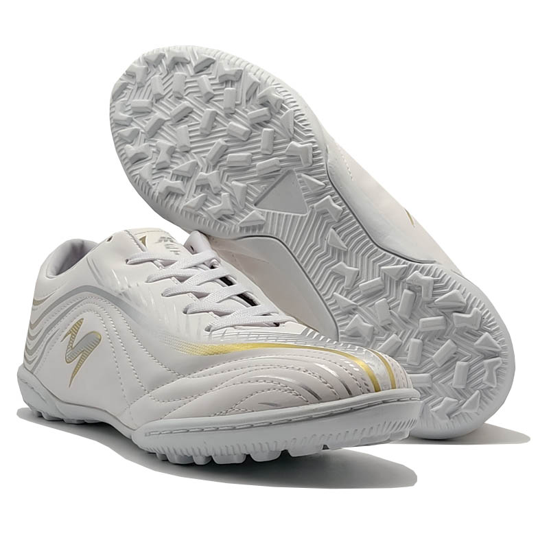 Tenis Metro-E Blanco Dorado Futbol Rapido Niño Joven 