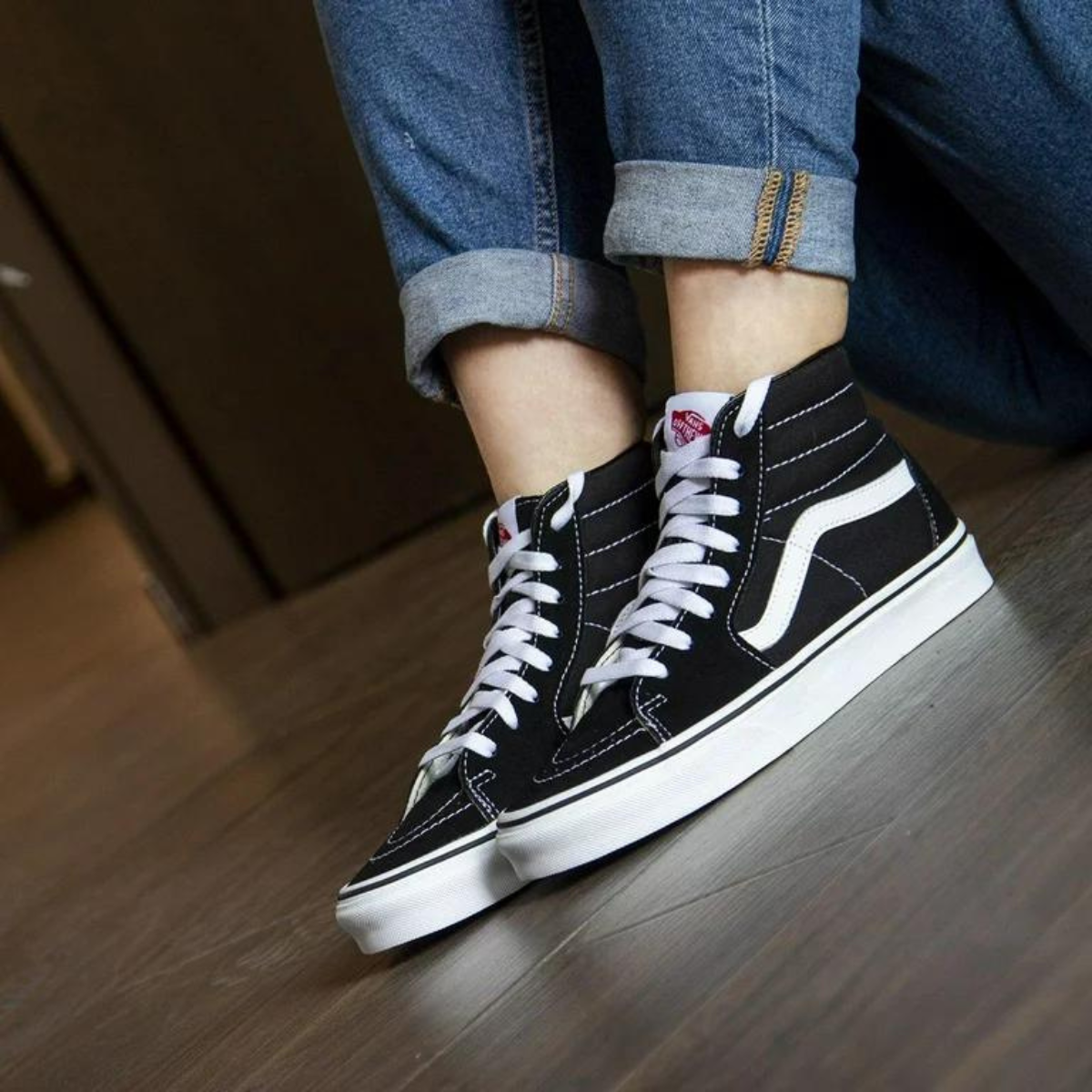 Vans sk8 best sale hi piel