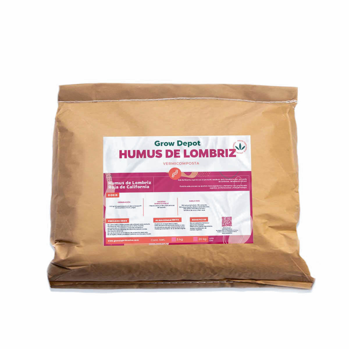 Humus de lombriz 5 kg 