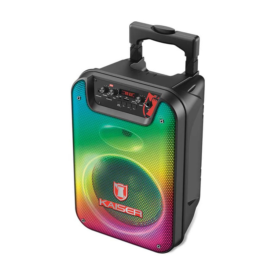 Bafle Recargable Kaiser KSW-3508 Tecnología KSR LINK - Negro