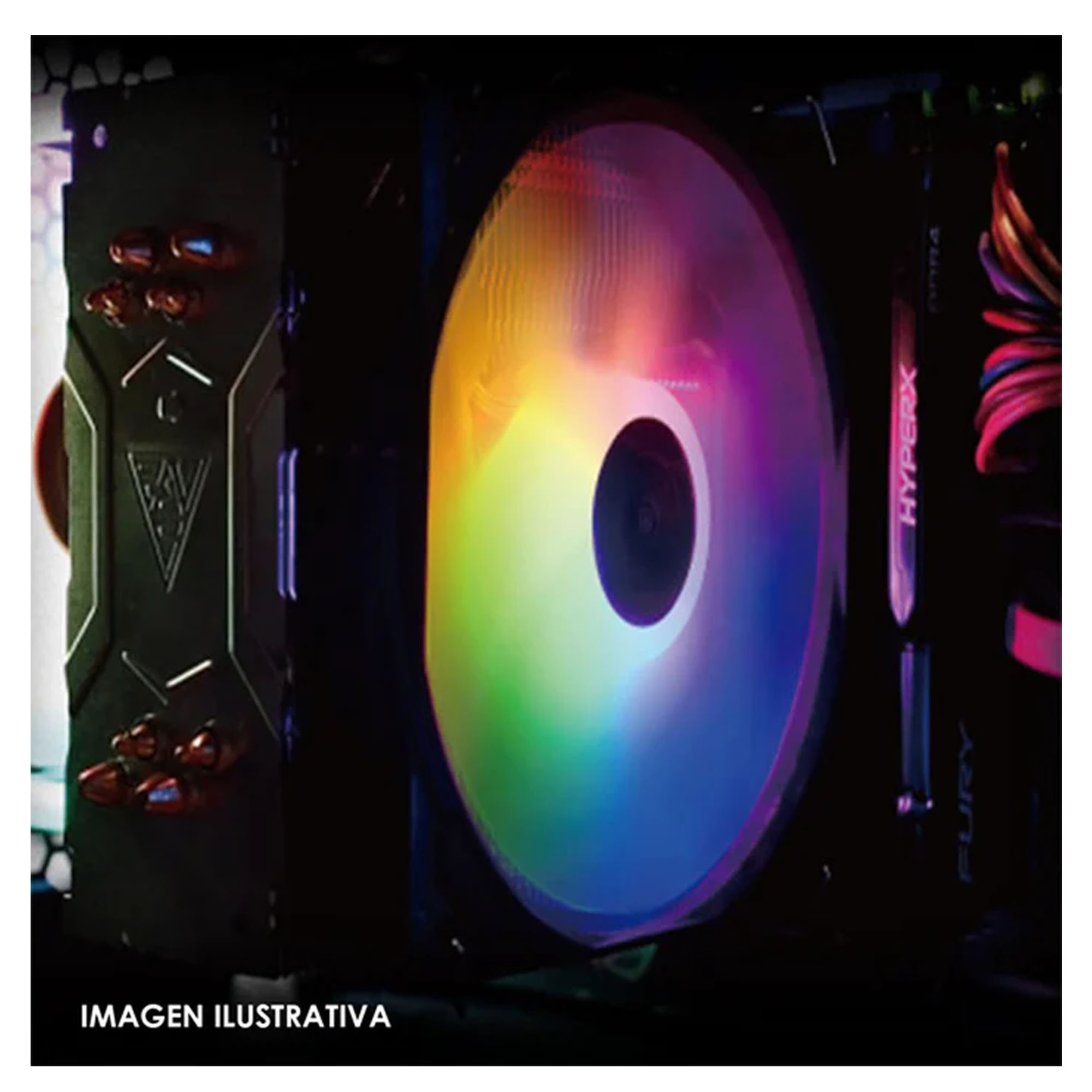 Disipador CPU Gamdias BOREAS E1-410 120mm 800-2600RPM Negro