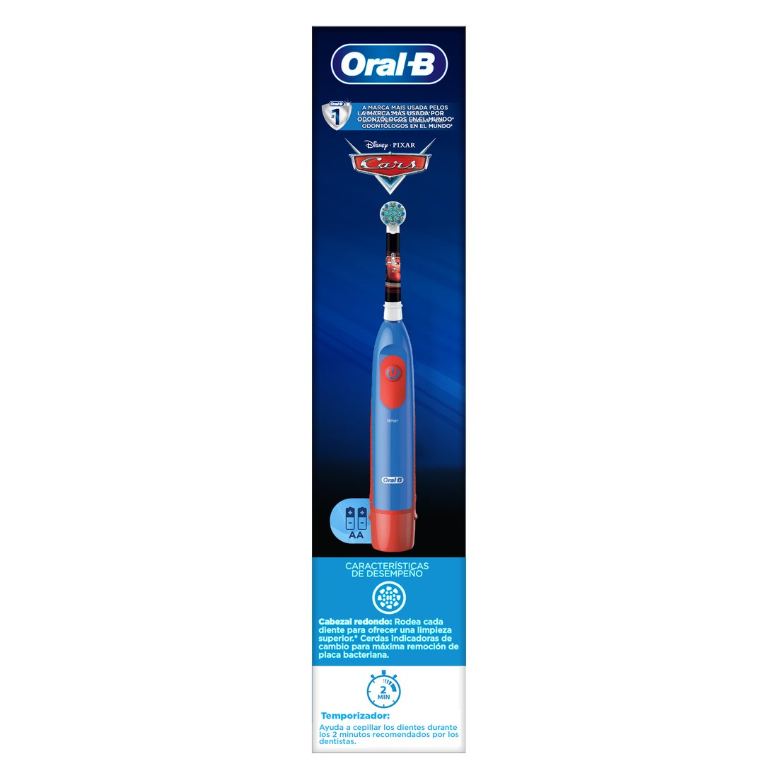 Cepillo Dental Eléctrico Infantil Oral-B Disney Cars 1u