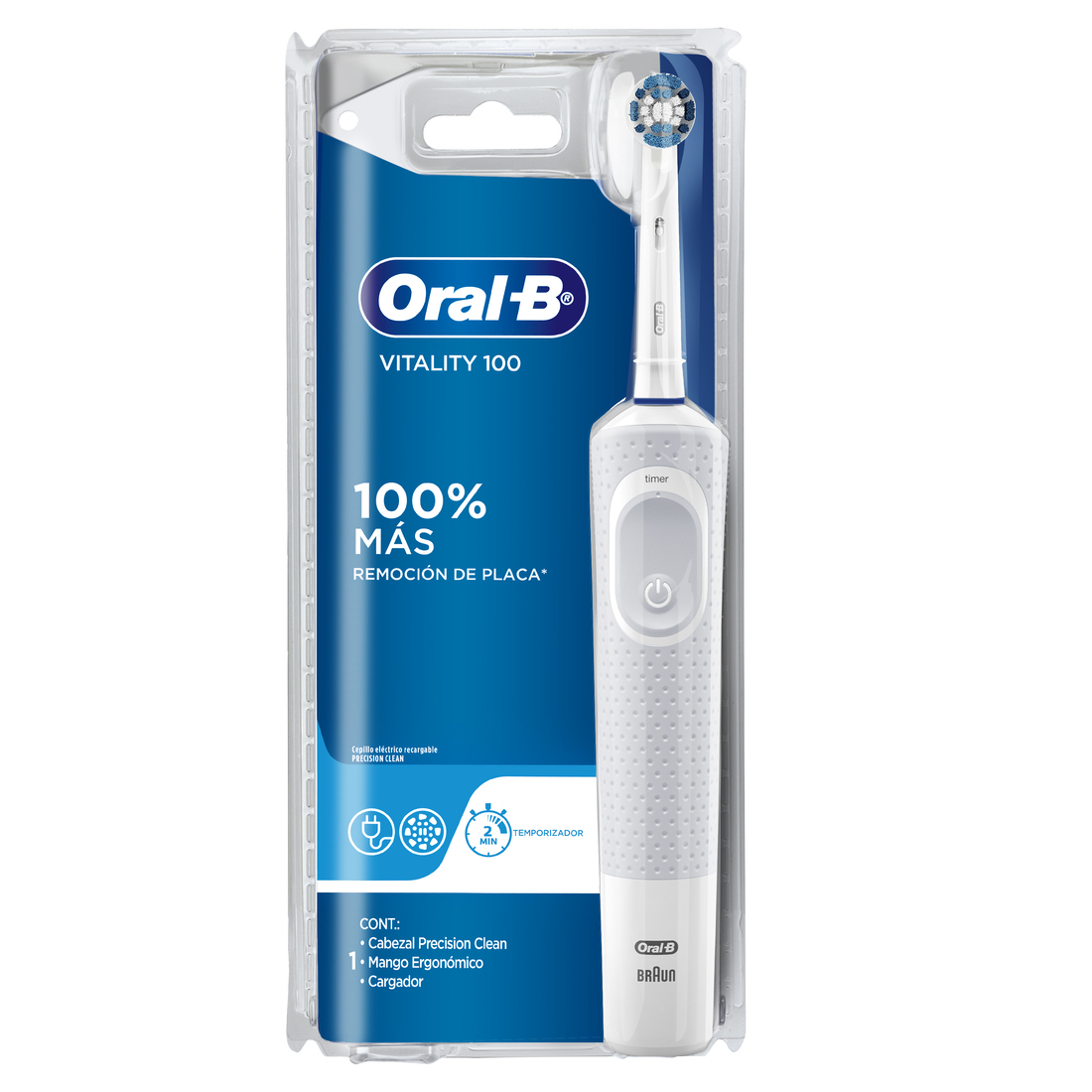 Oral-B Vitality 100 Cepillo Eléctrico Recargable 1 Unidad