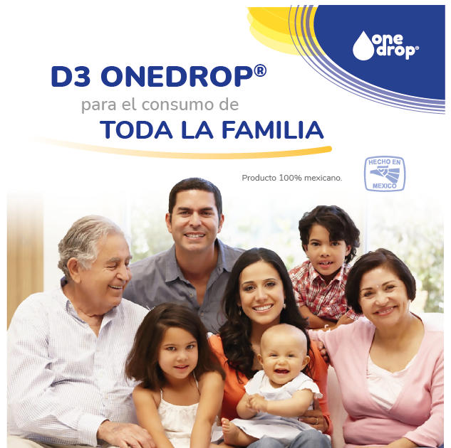 Vitamina D3 ONEDROP frasco con 10mL, 400UI