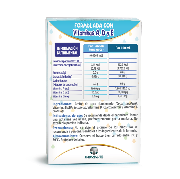 Vitamina ONEDROP ADE, frasco con 3 mL