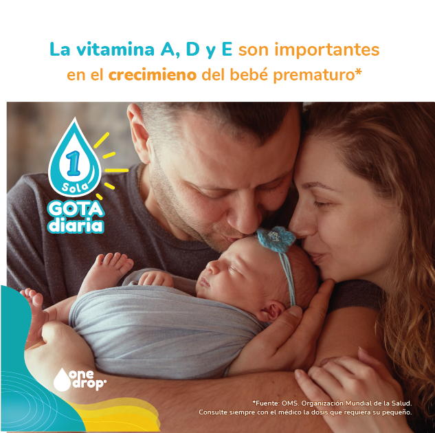 Vitamina ONEDROP ADE, frasco con 3 mL