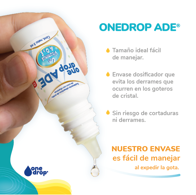 Vitamina ONEDROP ADE, frasco con 3 mL
