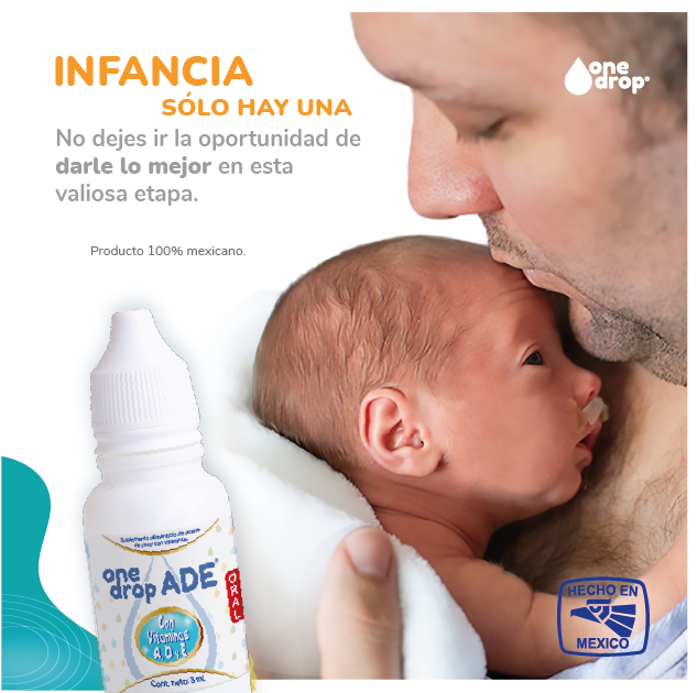Vitamina ONEDROP ADE, frasco con 3 mL