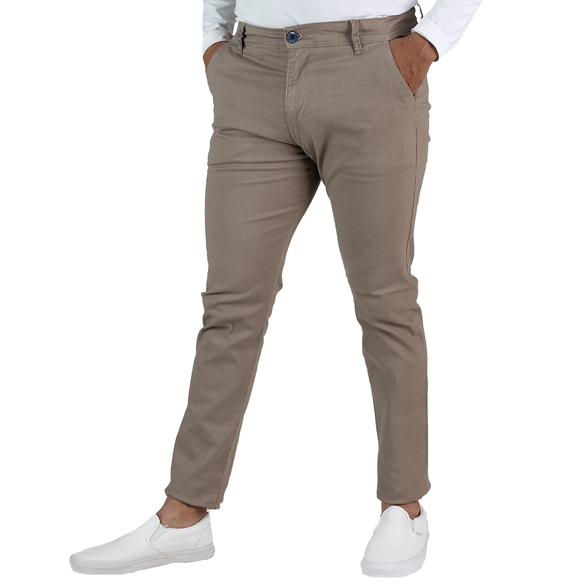 Pantalón De Hombre Gabardina Casual Strech Talla Extra American Force F-14