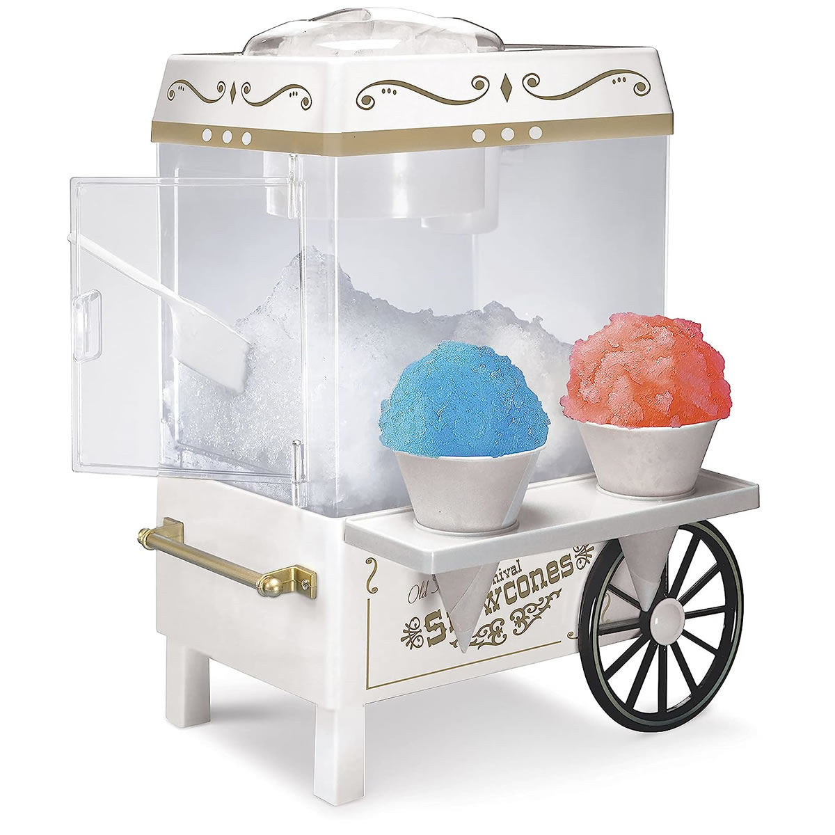 Maquina De 30 Raspados Nostalgia NSCM525WH 30W 20 Conos