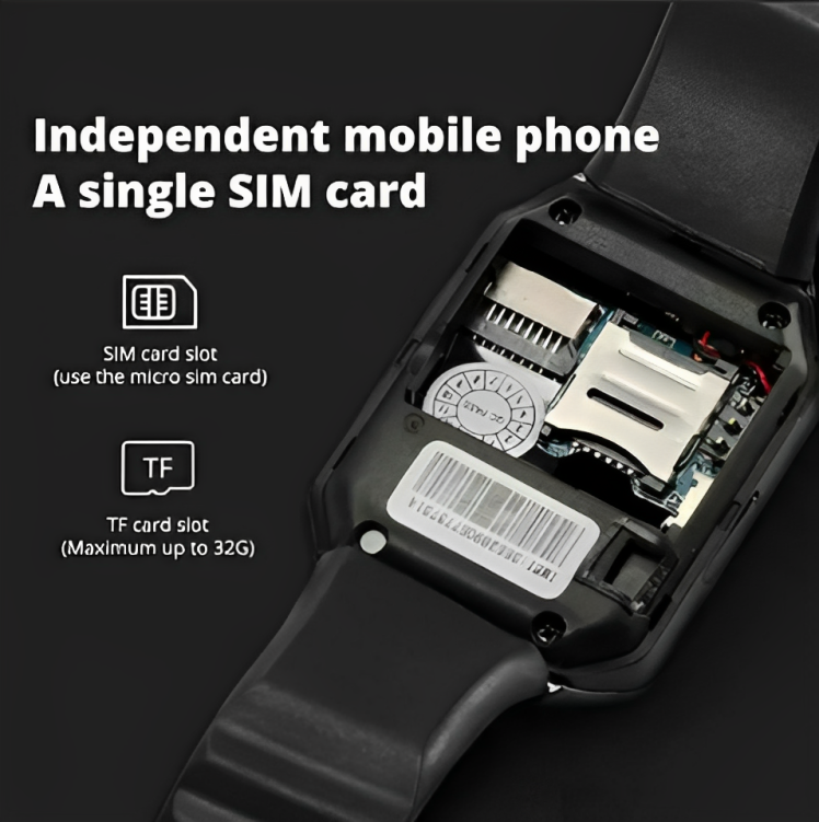 Micro sim card store for smart watch