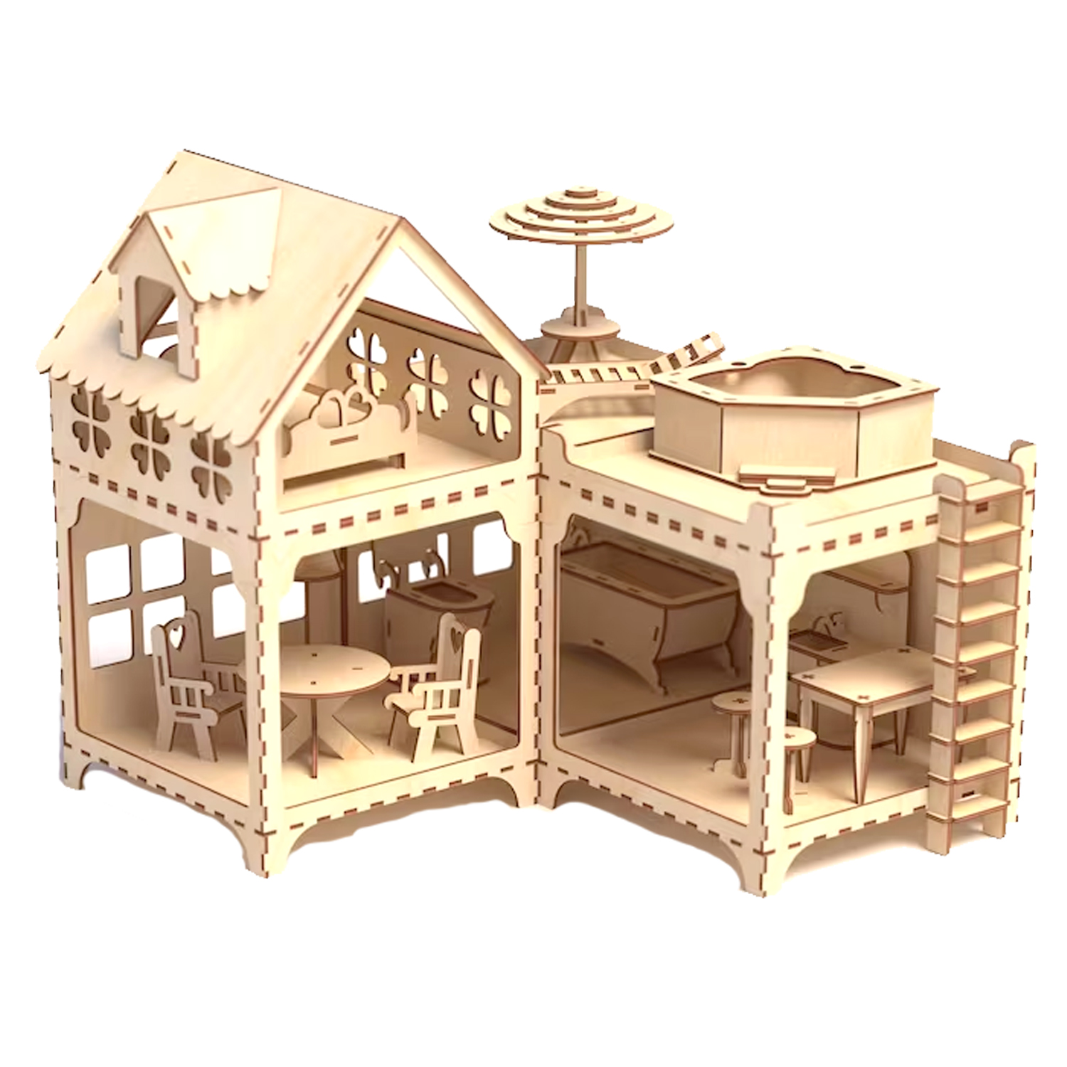 Casa de Muñecas de Madera: Juego Creativo y Diversión en Miniatura