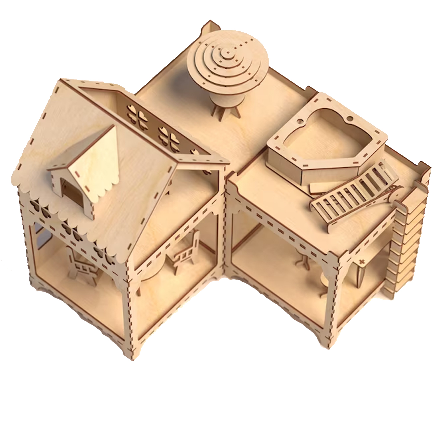 Casa de Muñecas de Madera: Juego Creativo y Diversión en Miniatura